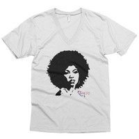 Afro Lady v-neck - Thumbnail 1