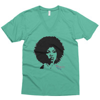 Afro Lady v-neck - Thumbnail 6