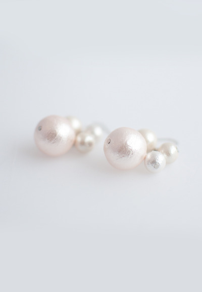 Japanese Cotton Pearl Earrings ER1060