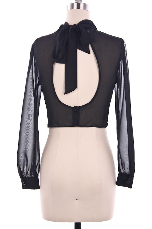 Metallic High Neck Top