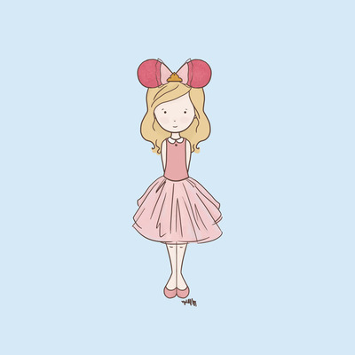 Disneybound sleeping beauty fan print - make it pink (color options) - Thumbnail 5