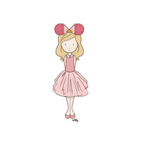 Disneybound Sleeping Beauty Fan Print - Make it Pink (Color Options) - Thumbnail 1