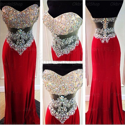Long prom dresses, red prom dresses, beading prom dress, sparkly prom dresses, cheap prom dresses, evening dresses, PD15378