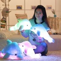 Cute Colorful Dolphin Luminous Pillow Music Pillow Doll Best Gift - Thumbnail 3