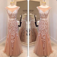 Long prom dresses, prom dress with applique, elegant prom dress, on sale prom dress, charming prom dress, formal prom dress, evening dress, PD15266 - Thumbnail 1