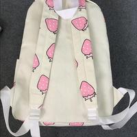 Free Shipping New Pastel Strawberry Backpack Bag - Thumbnail 4