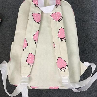 Free shipping new pastel strawberry backpack bag