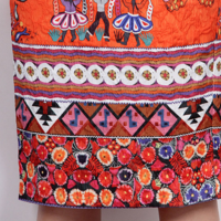 SPRING HIGH FASHION ASIAN ETHNIC STYLE GEOMETRICAL PATTERN DRESS 531L33243 - Thumbnail 3