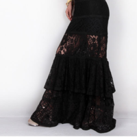 EUROV2016 HIGH FASHION V NECK FLAMINCO STYLE DRESS - Thumbnail 3