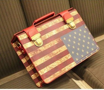 American Flag Messenger Bag