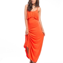 Ruffled Maxi Tank Dress