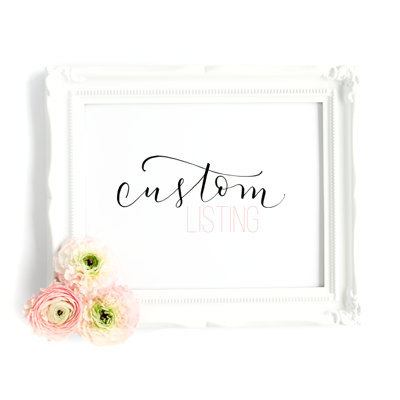 Custom listing*printable wedding invitation