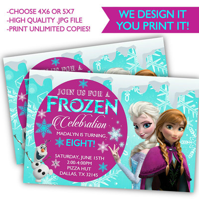 Frozen Birthday Invitations - Printable Frozen Birthday - Frozen Birthday