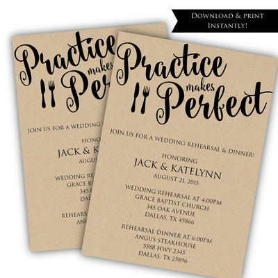 Diy rehearsal dinner invitation - printable rehearsal dinner invitation template - rehearsal dinner invitation