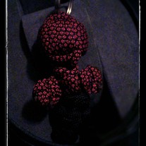 Push pin doll keychain 