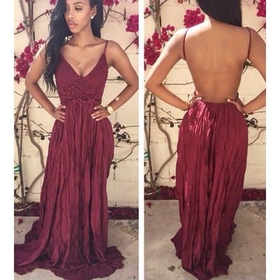 Long prom dresses, backless prom dresses, lace prom dresses, unique prom dress, discount prom dress, evening dress, pd15260