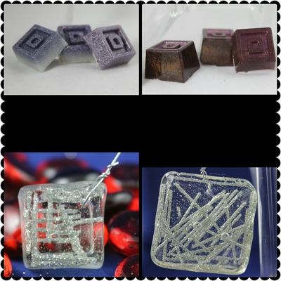 Cube charms - 3 shade options