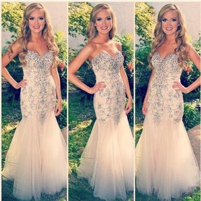 Charming prom dress,strapless prom dress,beading prom dress,mermaid prom dress,sexy prom dress,pd160006 - Thumbnail 4
