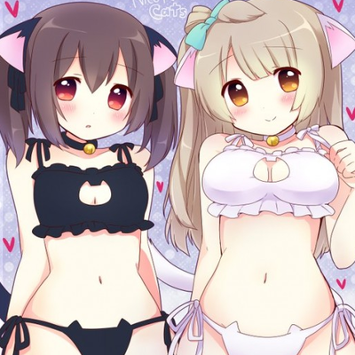 Japanese kawaii cat lingerie suits - Thumbnail 3