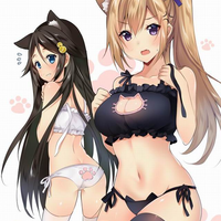 Japanese kawaii cat lingerie suits - Thumbnail 1