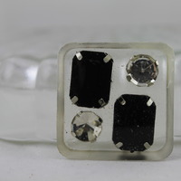 Jeweled Bling Square Charms  - 7 Styles - Thumbnail 3