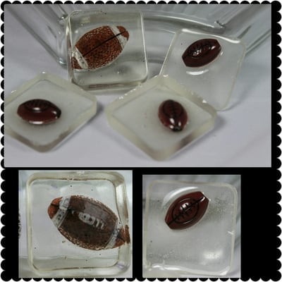 Footballer  square charm - 2 styles