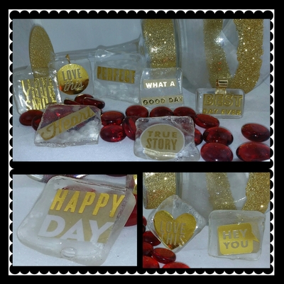 Gold collection square charms - 10 style options