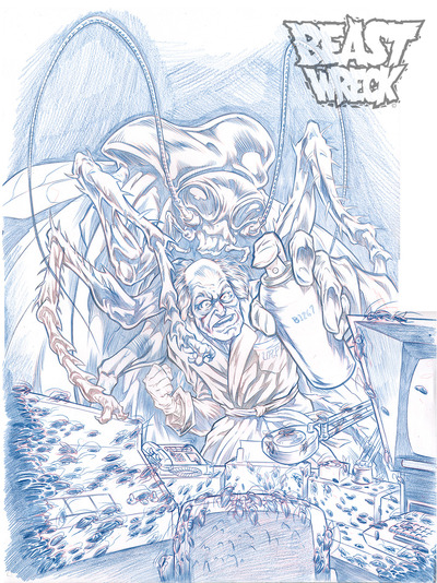 CREEPSHOW: THEY'RE CREEPING UP ON YOU pencil art