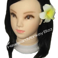 "CURLY PLUMERIA" Foam Hair Picks or Clips  (Your Choice of 10)  . . . - Thumbnail 4