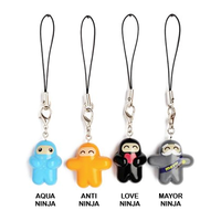 Squibbles Ink x Shawnimals Ninjatown Zipper Charm - Choose Your Favorite - Thumbnail 3