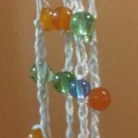 Double long beaded crochet necklace - Thumbnail 1