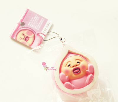 Rare* Kobito Zukan Kakuremomojiri Peach Squishy 