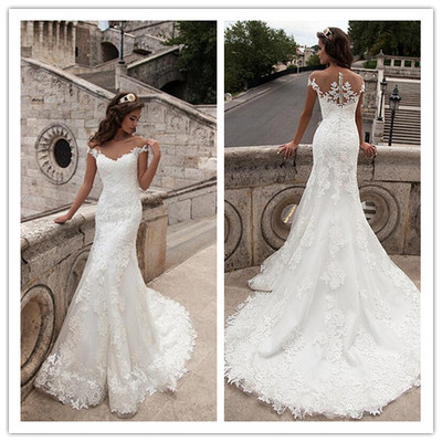 Wedding dress,wedding gown,long sleeves wedding dress,lace wedding dress,lace bridal gowns, long sleeves bridal gowns,plus size wedding brida,pd160039