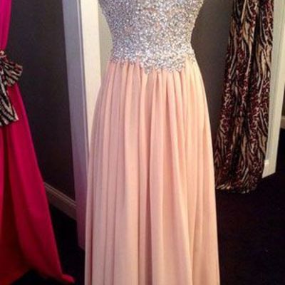 2016 beaded and chiffon sweetheart celebrity prom dresses pst0121