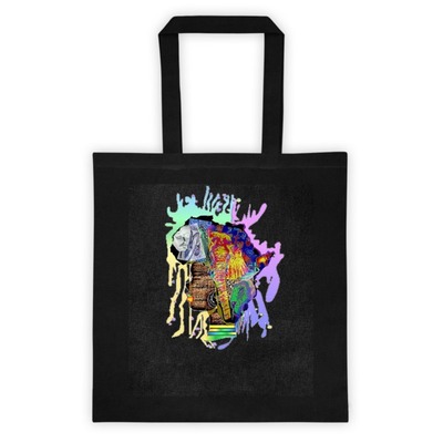 African queen tote bag