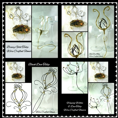Hand Crafted Wire Flowers