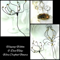 Hand Crafted Wire Flowers - Thumbnail 4