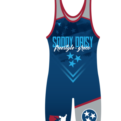 Soddy daisy freestyle/greco blue singlet