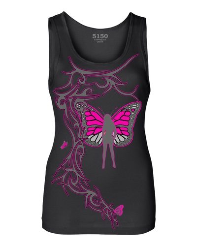 TRIBAL BUTTERFLY Ladies Tank # 9024