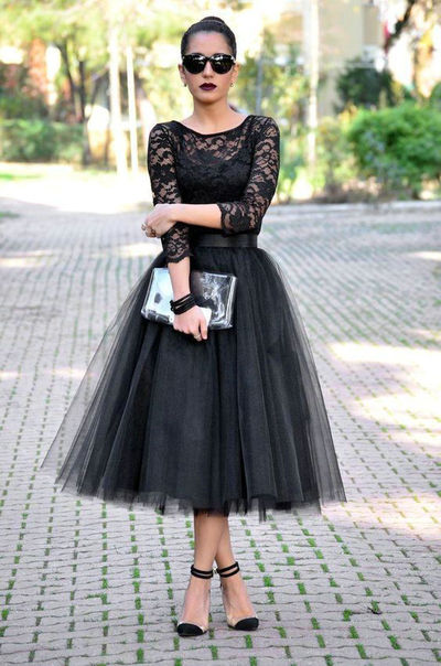 Short Black Graduation Party Dresses Homecoming Dresses pst0195