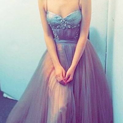 2016 long tulle prom dresses spagetti straps pst0207