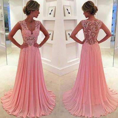 Prom dresses ,sweetheart prom dresses ,long prom dress ,v-neck prom gowns ,evening dresses ,appliques evening dresses,pd160068 - Thumbnail 4