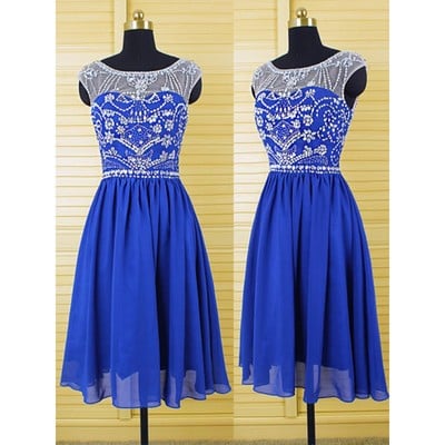 Short royal blue homecoming dresses cocktail dresses pst0219 - Thumbnail 5