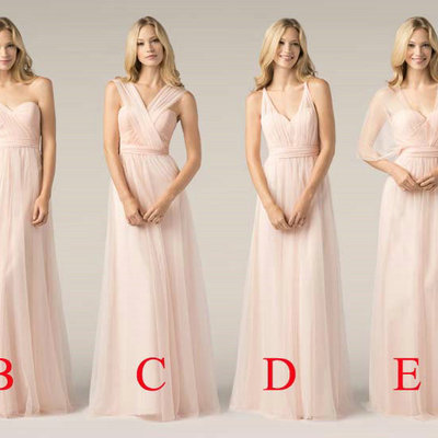 Multi styles floor length bridesmaid dresses pst0249