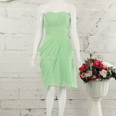 Bbdressing knee length bridesmaid dress bb0024