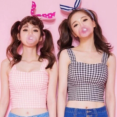 Sexy grid tank top - Thumbnail 5