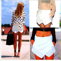 Tiered Elegance Shorts in White - Thumbnail 4
