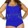 Fringe High Waisted Plus Swimsuit-2
