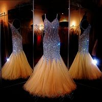 Beauty sweetheart neckline mermaid open back beading prom dress pageant formal dress - Thumbnail 1