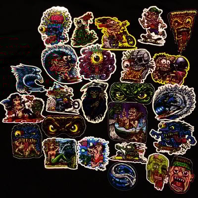 Complete sticker pack with 25 full color shaped vinyl stickers with exras - Thumbnail 3
